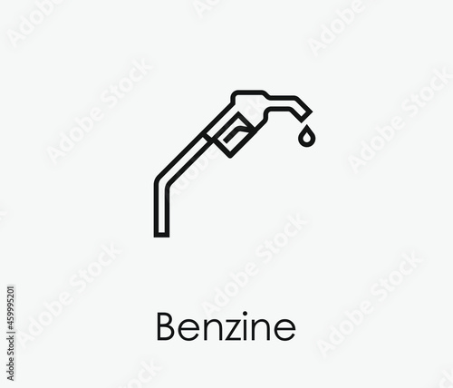 Pump benzine  vector icon. Editable stroke. Symbol in Line Art Style for Design  Presentation  Website or Apps Elements  Logo. Pixel vector graphics - Vector