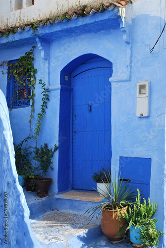 Chefchaouen Blue City in northern Morocco north west Africa © Mohammed