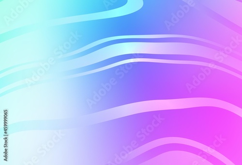 Light Pink  Blue vector glossy abstract backdrop.