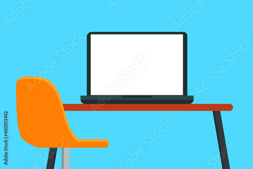 laptop on desk