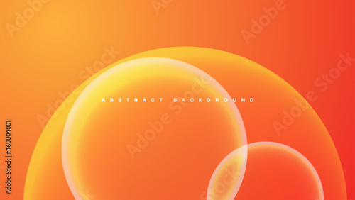 abstract orange background with bubble