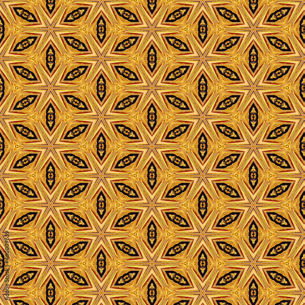 Luxury gold Patterns background. Geometric shapes that overlap each other to form a beautiful shape.