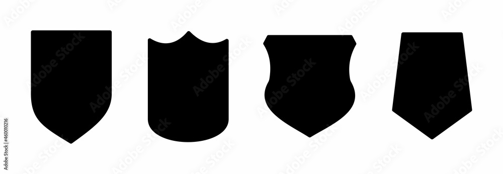 shield icon set, shield vector set symbol