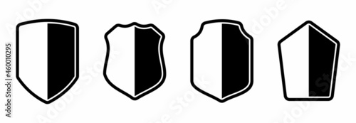 shield icon set  shield vector set symbol