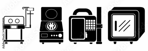 medical equipment icon set, medical equipment vector set symbol