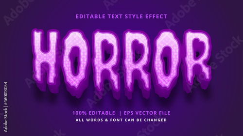 Horror Halloween 3d Text Style Effect