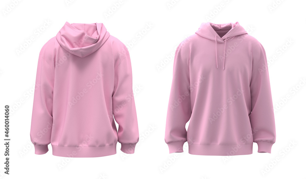 Blank oversized hooded sweatshirt mockup, 3d rendering, 3d illustration Blank oversized hooded sweatshirt mockup, 3d rendering, 3d illustration