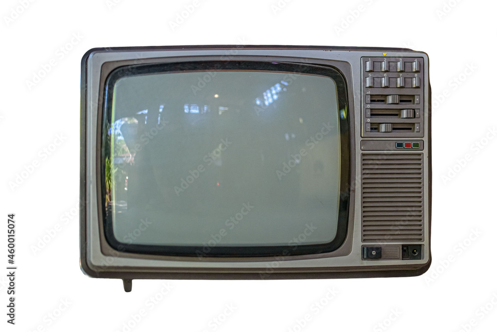 Television isolated on white background