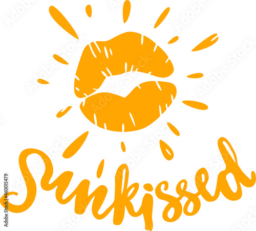 Kissed by sun t-shirt design