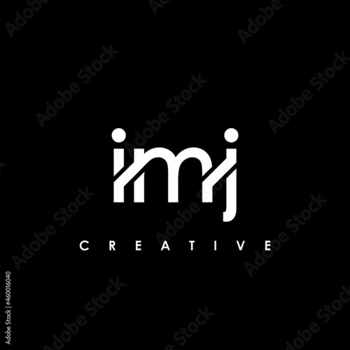 Fototapeta Naklejka Na Ścianę i Meble -  IMJ Letter Initial Logo Design Template Vector Illustration