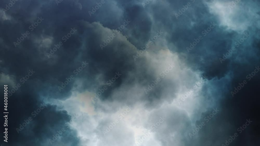 4k thunderstorm, flying through dark cumulonimbus clouds in moving sky. 4k thunderstorm, flying through dark cumulonimbus clouds in moving sky.