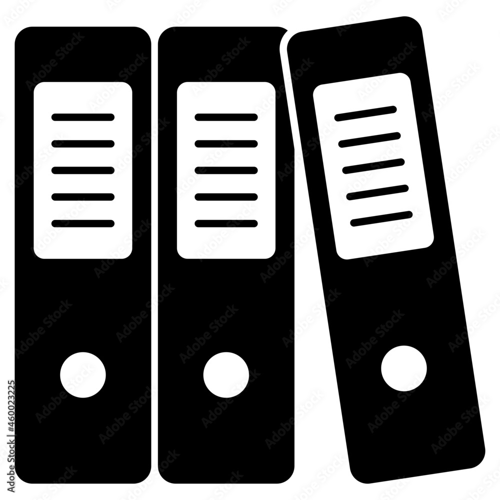 A premium download icon of binders A premium download icon of binders