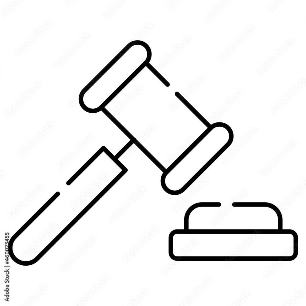 An editable design icon of auction An editable design icon of auction