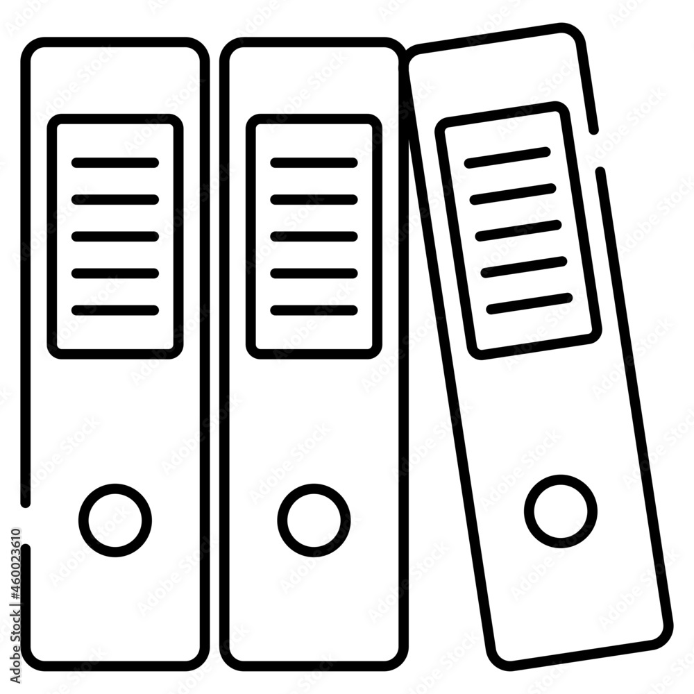 A premium download icon of binders A premium download icon of binders