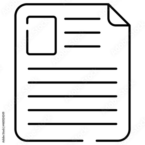 Trendy vector design of curriculum vitae