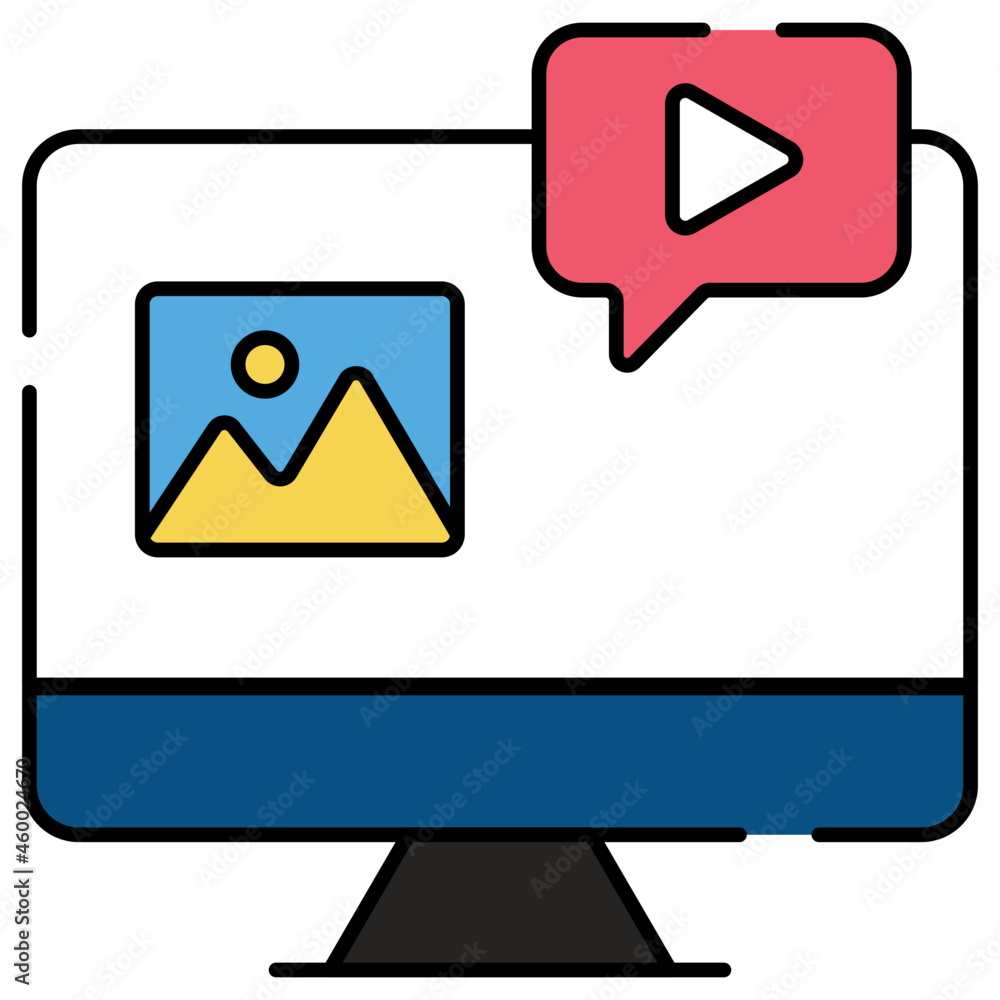 A unique design icon of social media A unique design icon of social media