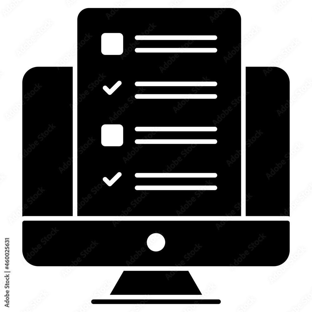 An editable design icon of online worksheet An editable design icon of online worksheet
