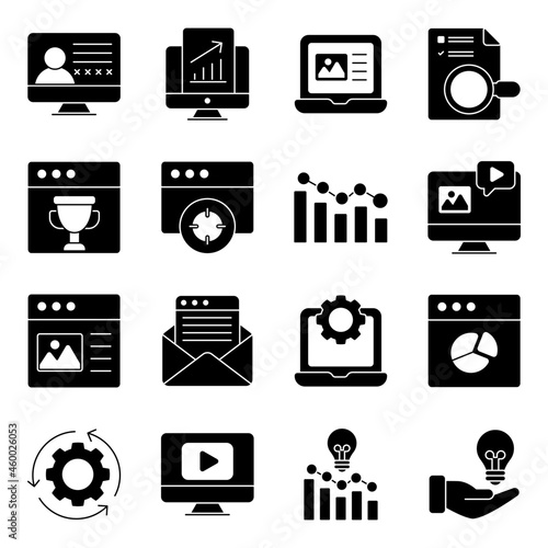 Pack of Business Solid Icons