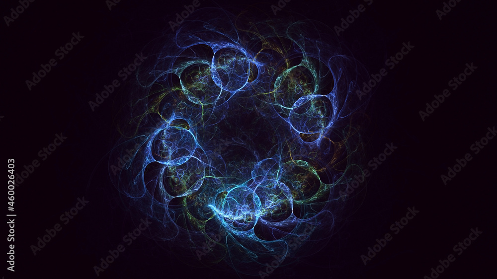 3D rendering abstract round light background 3D rendering abstract round light background