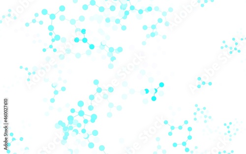 Light Blue, Green vector texture with artificial intelligence concept.