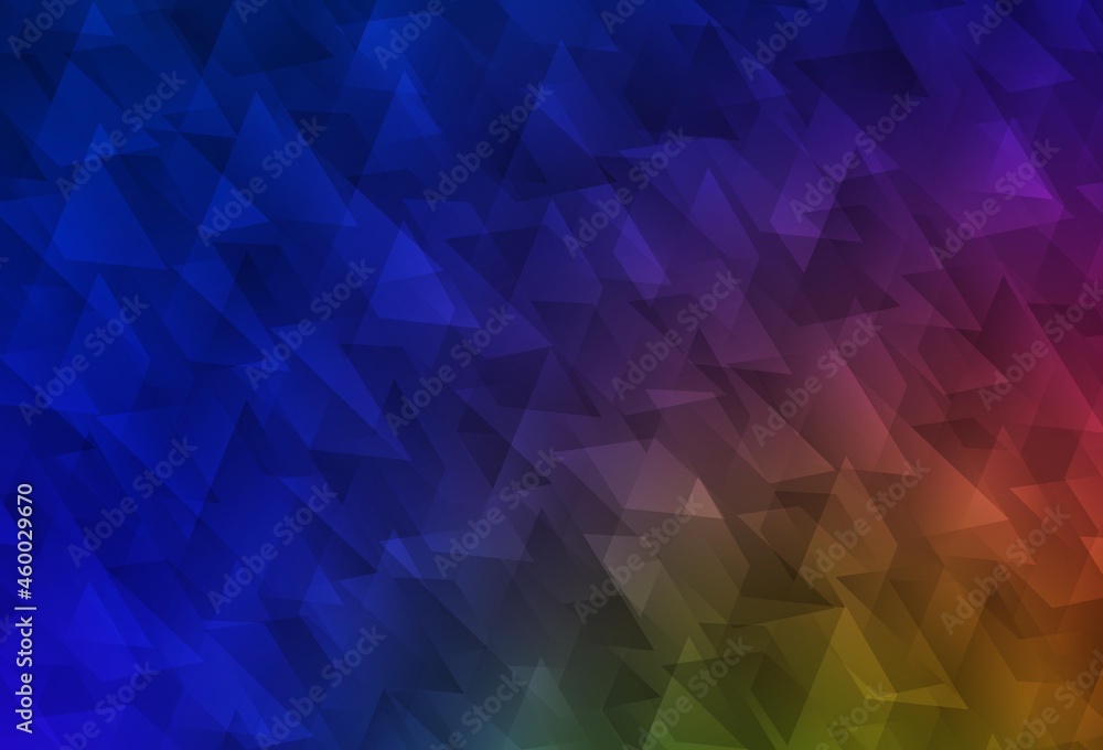 Obraz premium Dark Blue, Yellow vector background with rectangles.