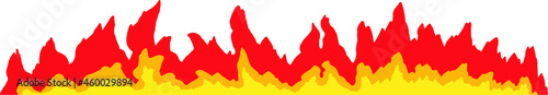Illustration of flame line effect