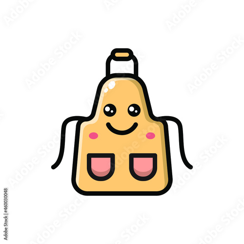 cute apron icon illustration vector graphic