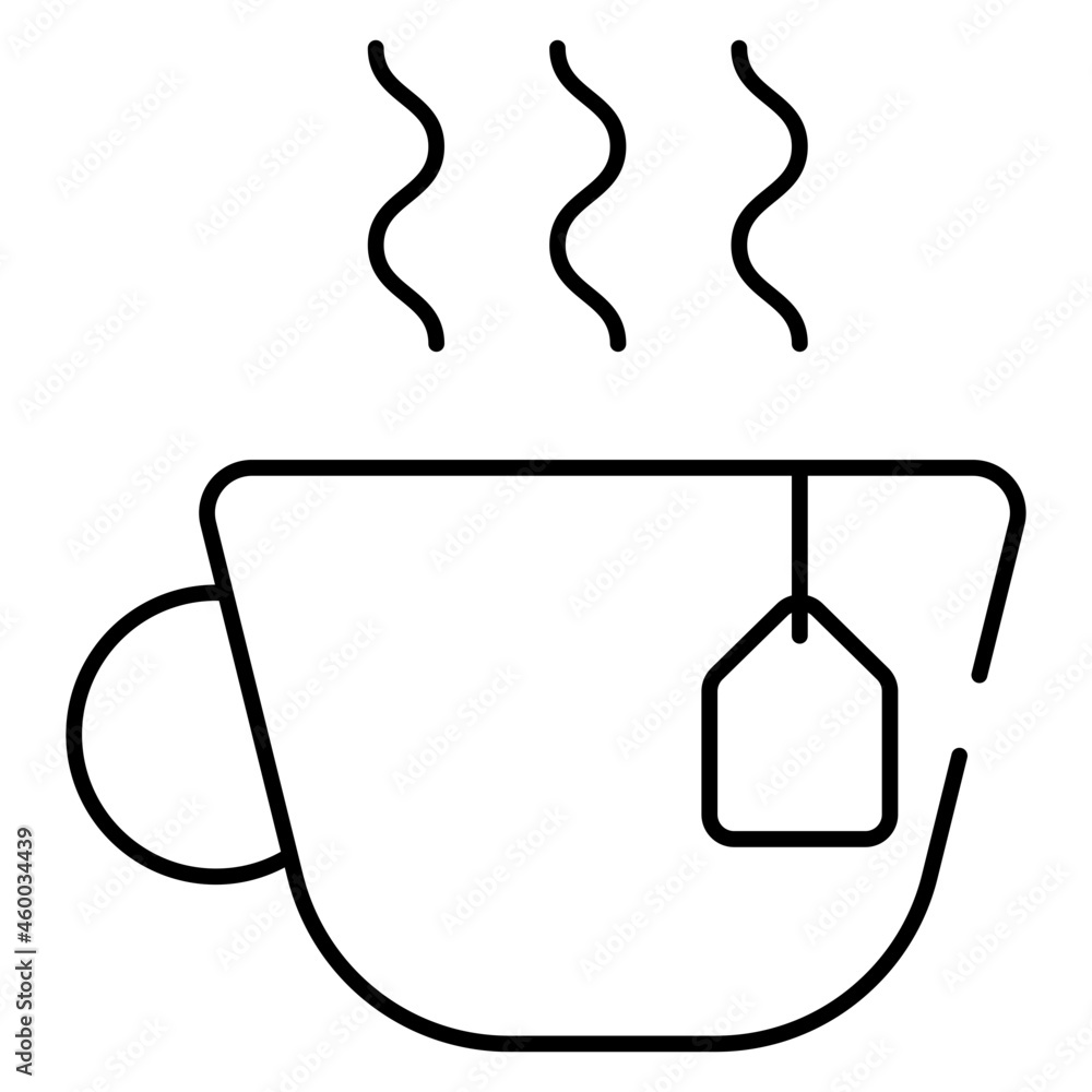 A perfect design icon of hot tea cup A perfect design icon of hot tea cup