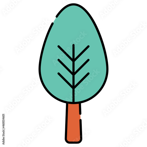 A perfect design icon of cypress