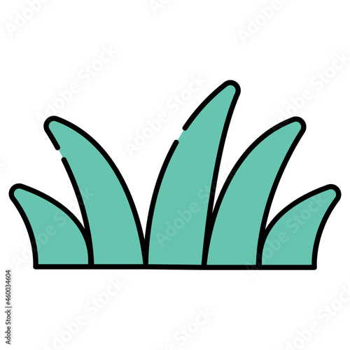 A premium download icon of grass