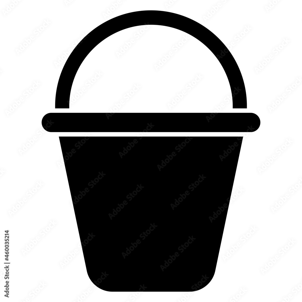 A unique design icon of pail A unique design icon of pail
