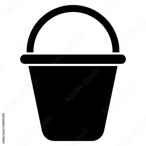 A unique design icon of pail