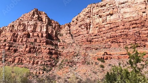 The red rocks of the Verde Canyon,Verde Canyon Railroad, Clarksdale, Arizona. photo