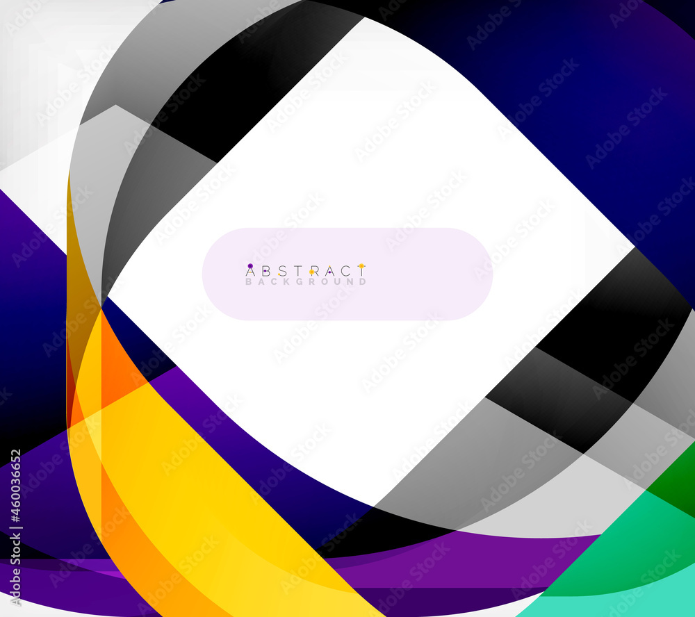 Abstract square shape with overlapping waves, minimal geometric background. Vector Illustration For Wallpaper, Banner, Background, Landing Page Abstract square shape with overlapping waves, minimal geometric background. Vector Illustration For Wallpaper, Banner, Background, Landing Page