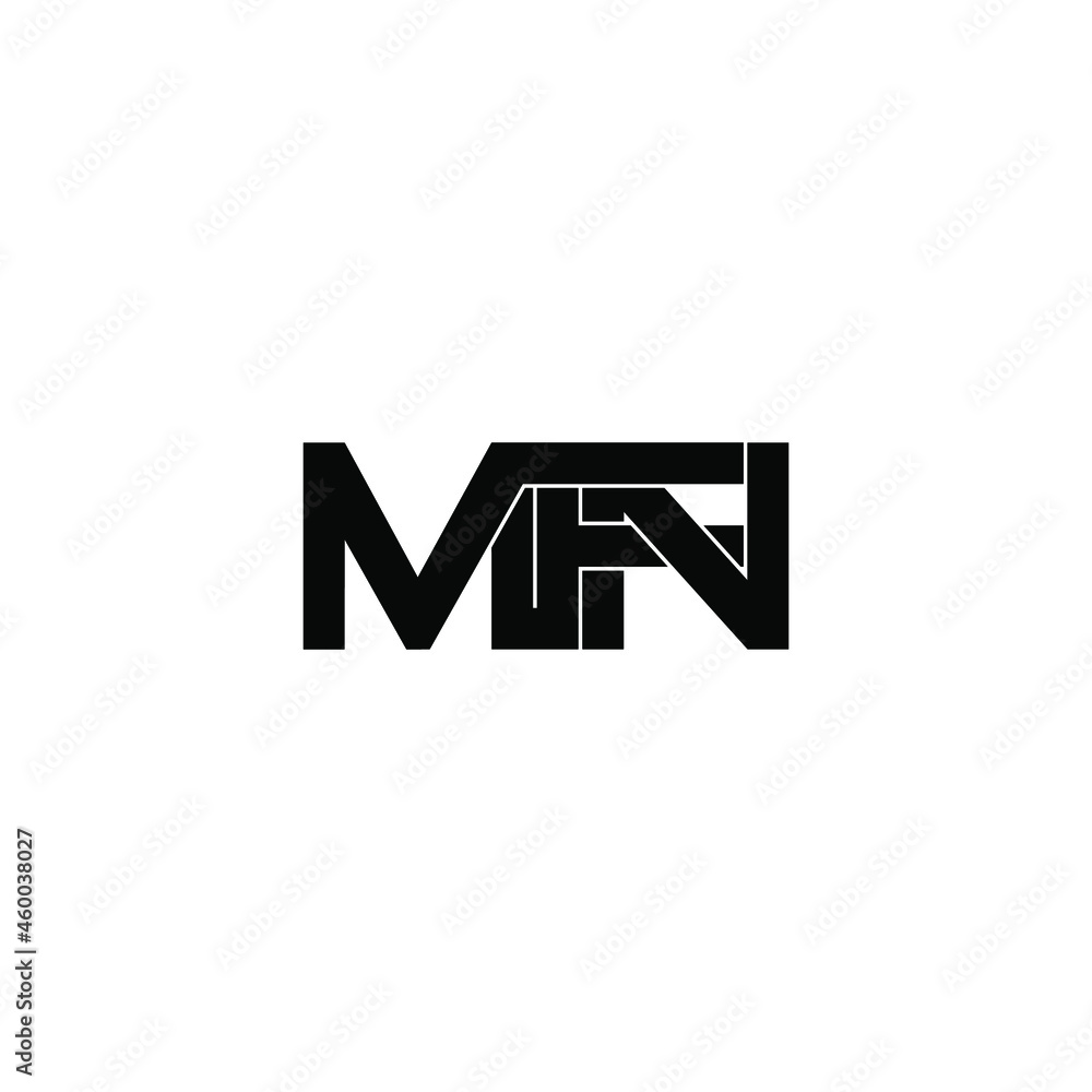 mfn initial letter monogram logo design mfn initial letter monogram logo design