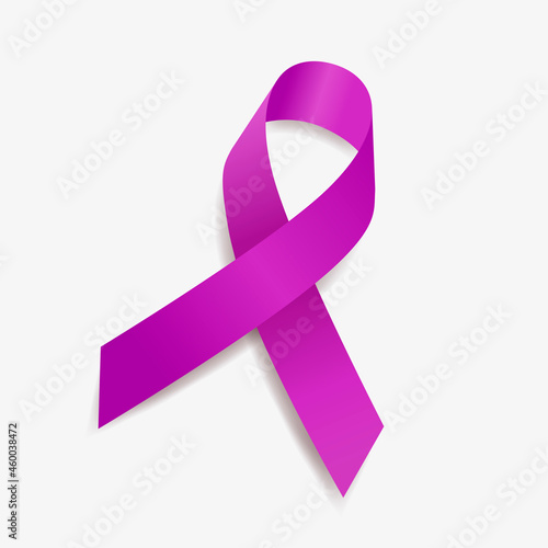 Purple ribbon awareness