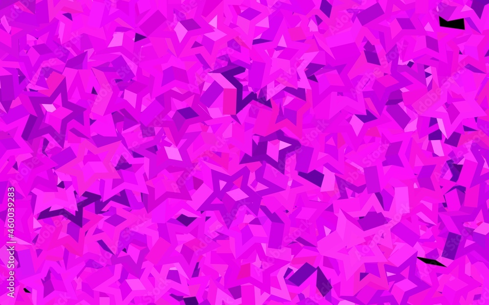 Dark Pink vector template with sky stars. Dark Pink vector template with sky stars.