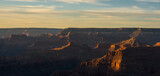 First beams of a new day. Sunrise in The Grand Canyon. 