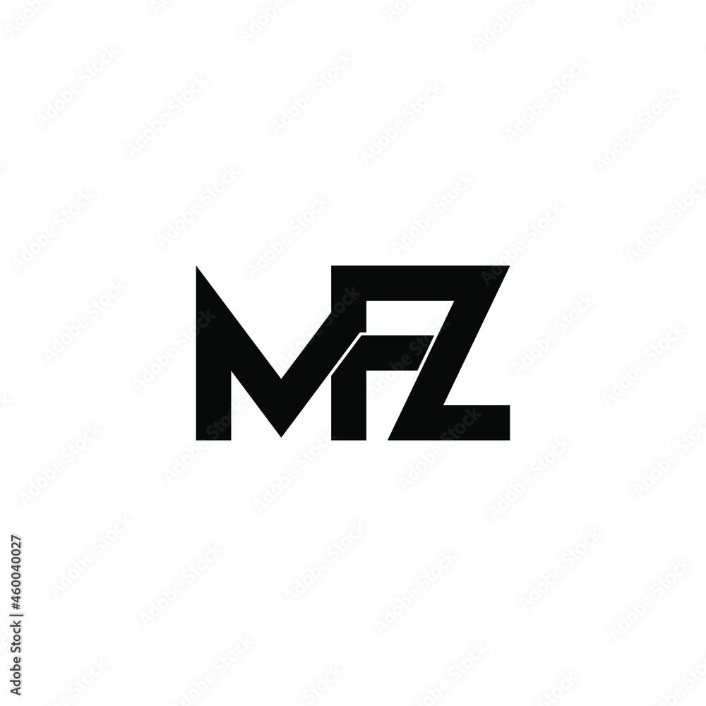 Fototapeta premium mfz initial letter monogram logo design
