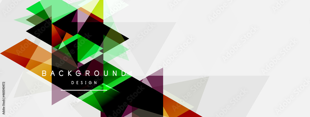 Mosaic triangles geometric background. Techno or business concept, pattern for wallpaper, banner, background, landing page Mosaic triangles geometric background. Techno or business concept, pattern for wallpaper, banner, background, landing page
