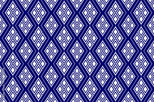 Traditional ethnic geometric patterns design for background carpet wallpaper clothing wrap batik fabric sarong embroidery style vector illustration