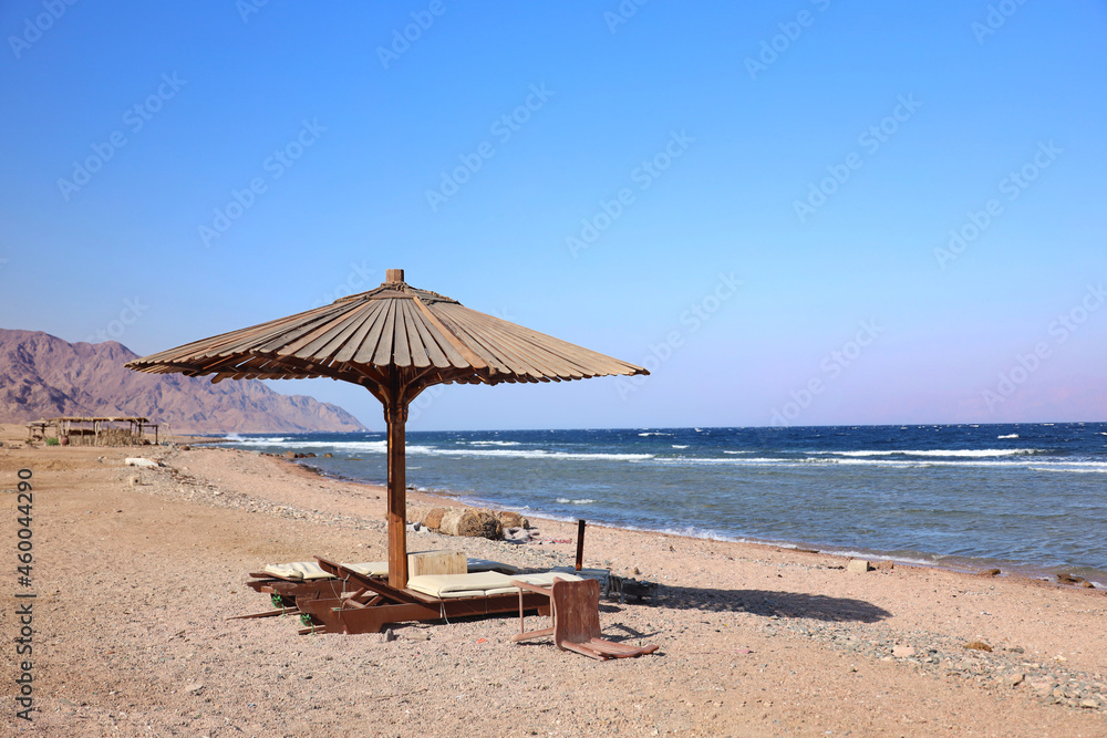 beach and seascape Dahab, Egypt, sea vacations