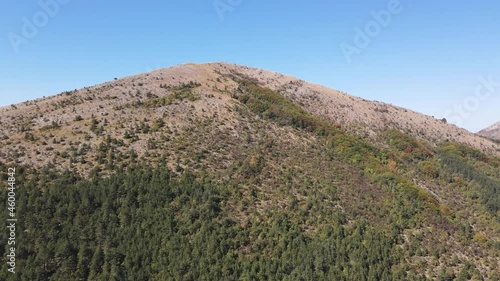 Amazing Autumn Landscape of Lyubash mountain, Pernik Region, Bulgaria photo