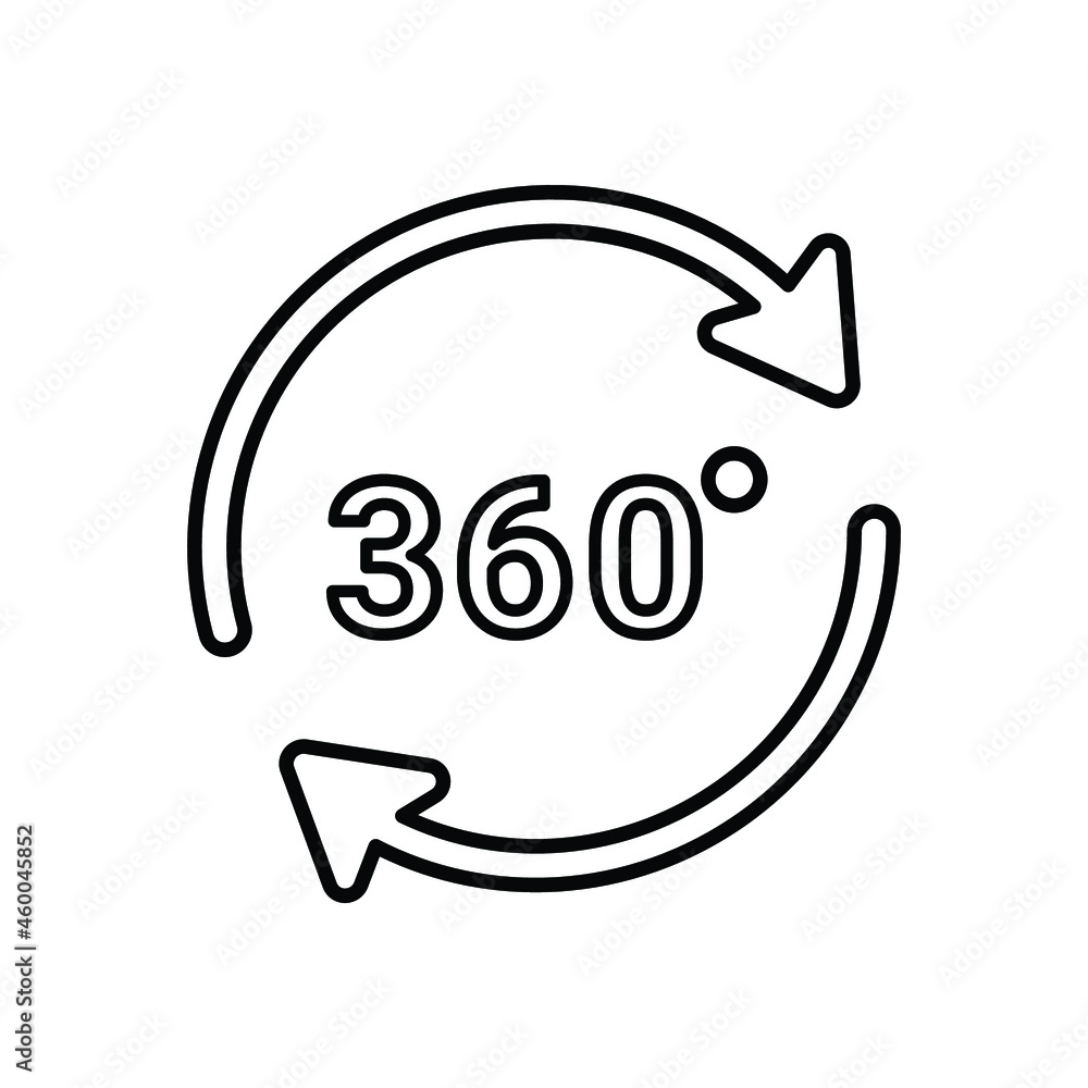 360, degree, view icon. Editable vector graphics. 360, degree, view icon. Editable vector graphics.