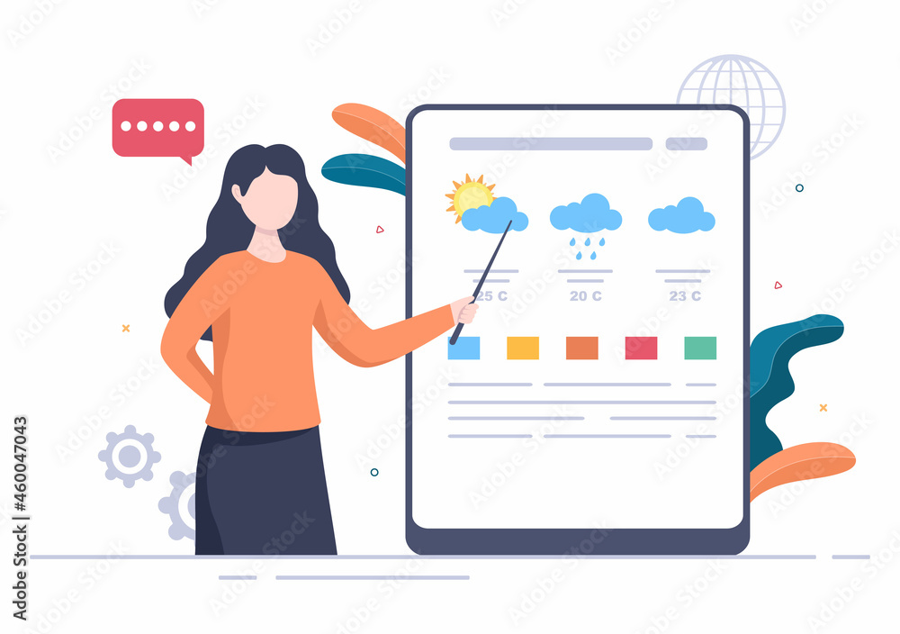 Breaking News Reporter Background Vector Illustration With Broadcaster or Journalist on the Monitor About Information Incident, Activities, Weather and Announcements Breaking News Reporter Background Vector Illustration With Broadcaster or Journalist on the Monitor About Information Incident, Activities, Weather and Announcements