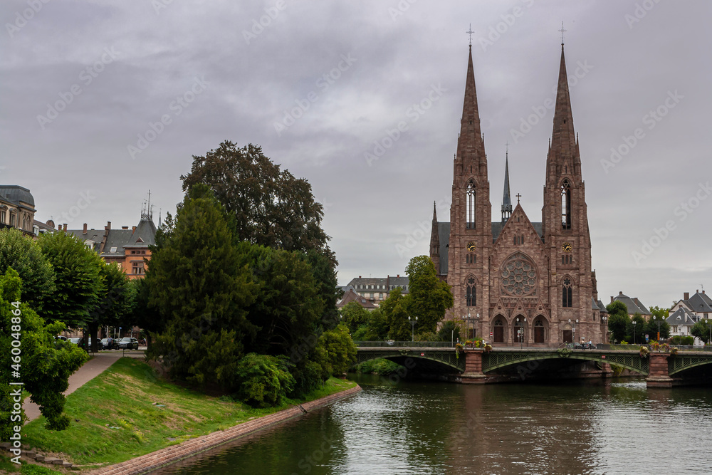 View of Strasbourg city in Alsace