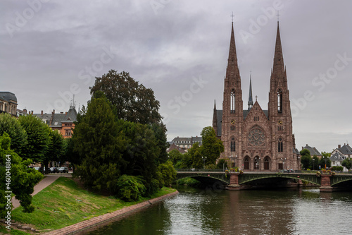 View of Strasbourg city in Alsace