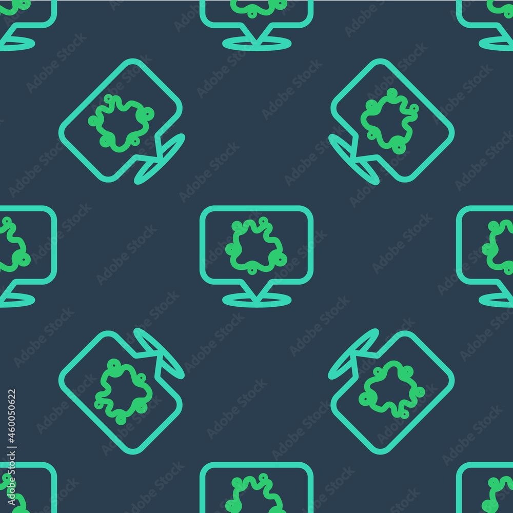 Line Paint spray icon isolated seamless pattern on blue background. Vector Line Paint spray icon isolated seamless pattern on blue background. Vector