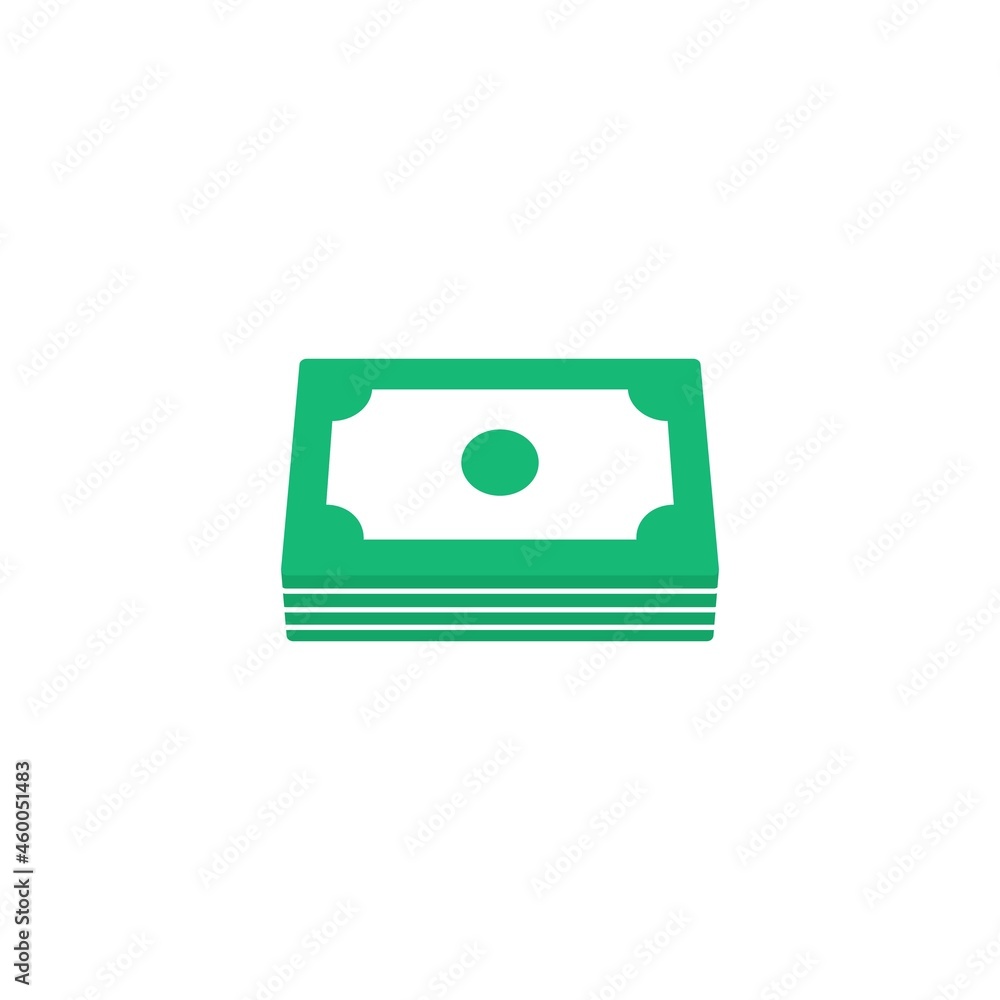 Money icon stack cash money payment simple single pictogram flat icon style graphic design vector Money icon stack cash money payment simple single pictogram flat icon style graphic design vector