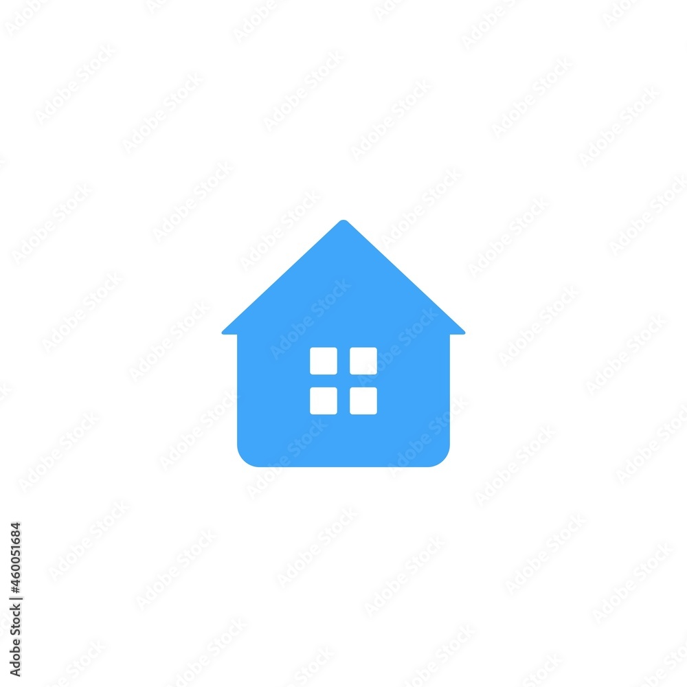 House icon stay at home simple single pictogram flat icon style graphic design vector House icon stay at home simple single pictogram flat icon style graphic design vector